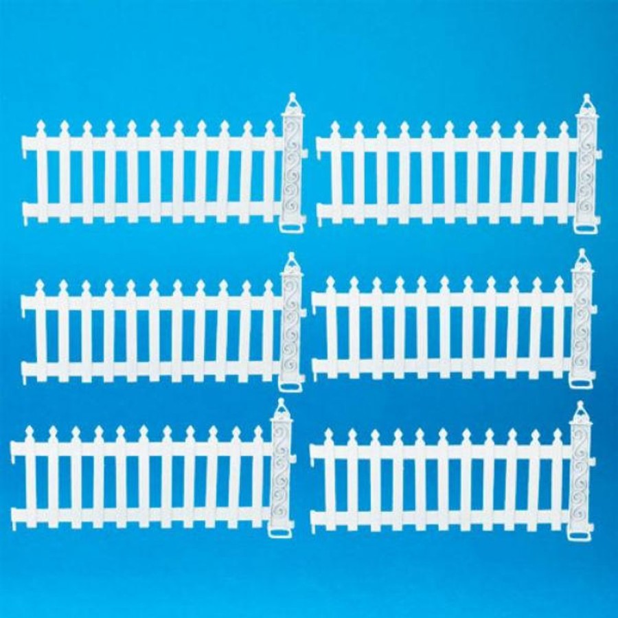 Dollhouse Building Supplies Aztec | White Dollhouse Miniature Picket Fence