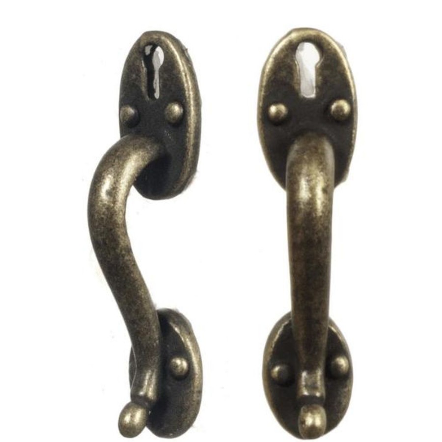 Dollhouse Building Supplies Aztec | Antique Finish Dollhouse Miniature Door Pulls