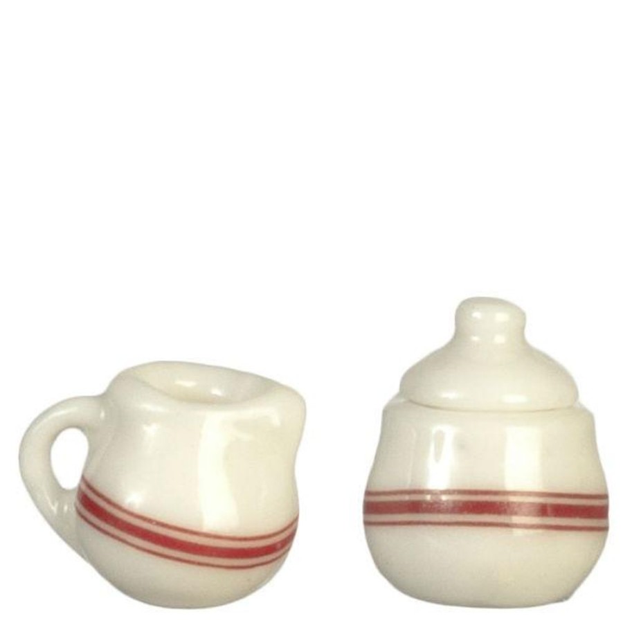 Dollhouse Miniatures Aztec | Dollhouse Miniature Creamer & Sugar Bowl