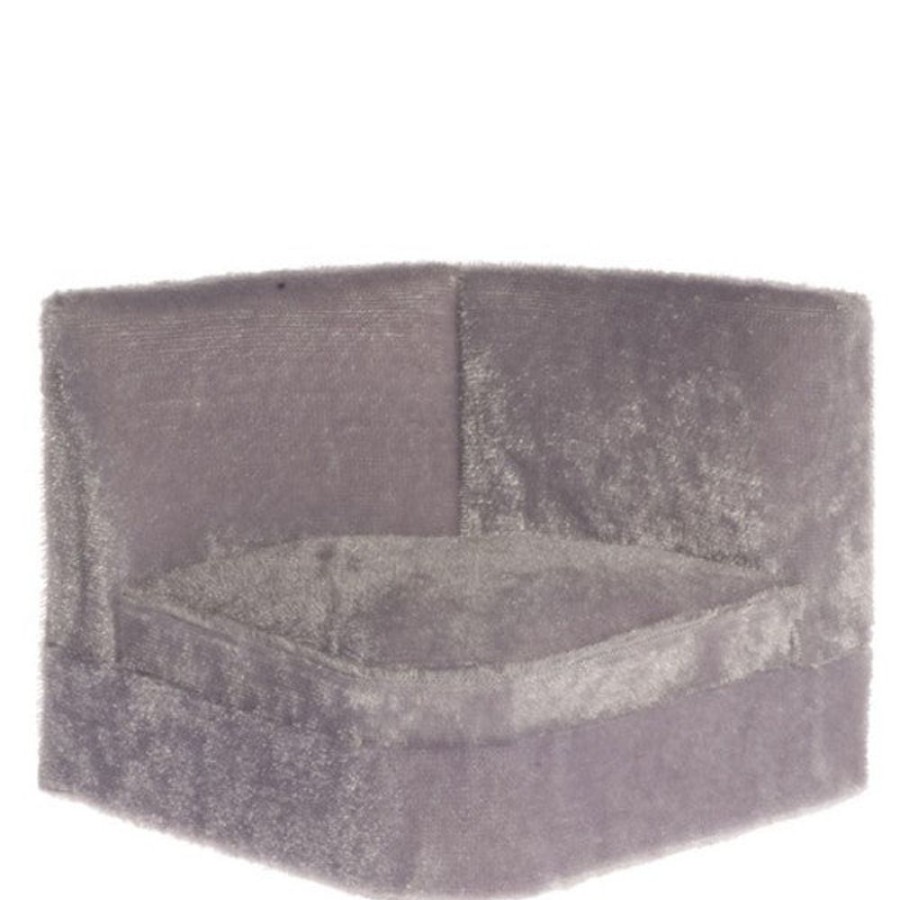 Dollhouse Miniatures Aztec | Gray Dollhouse Miniature Sectional Sofa Corner Section