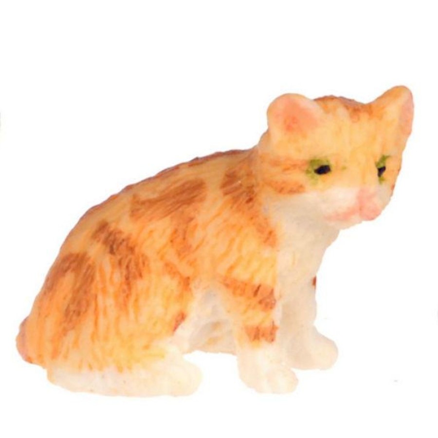 Dollhouse Miniatures Aztec | Dollhouse Miniature Orange Kitten