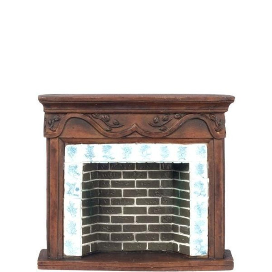 Dollhouse Miniatures Aztec | Resin Dollhouse Miniature Fireplace