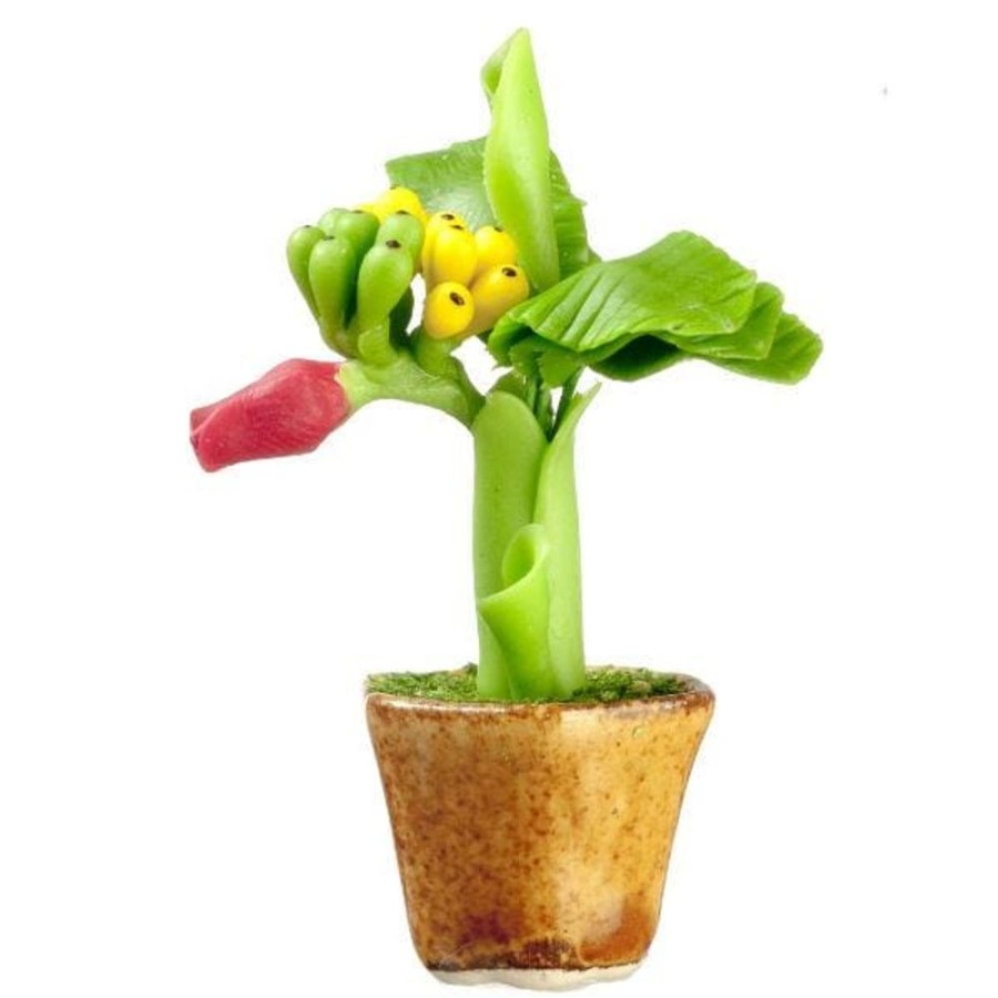 Dollhouse Miniatures Aztec | Dollhouse Miniature Banana Plant