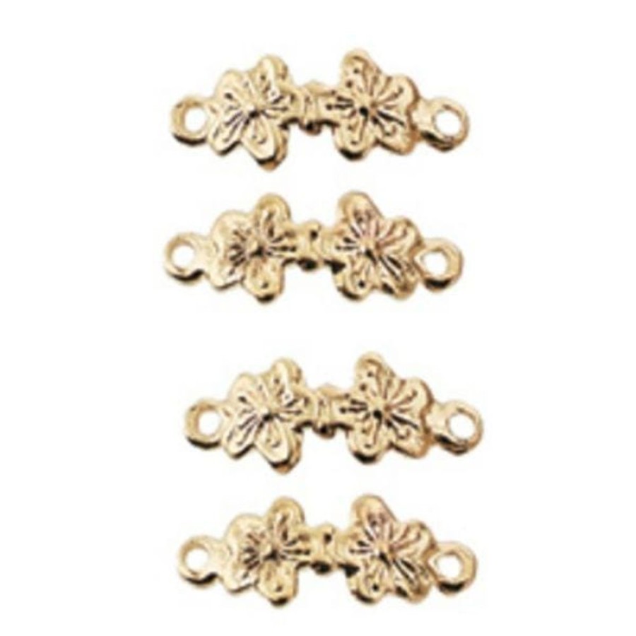 Dollhouse Building Supplies Aztec | Gold-Plated Floral Dollhouse Miniature Drawer Pulls