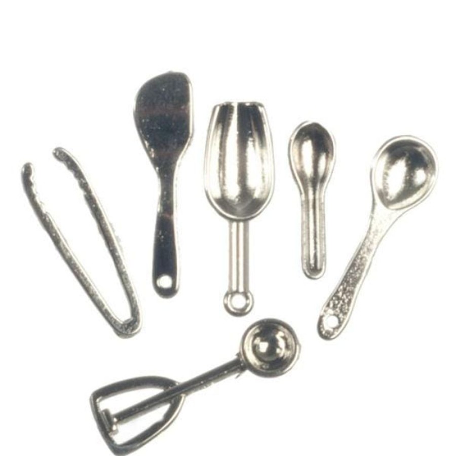 Dollhouse Miniatures Aztec | 6-Piece Dollhouse Miniature Kitchen Utensils