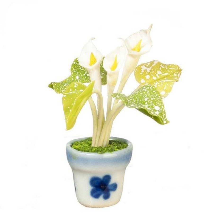 Dollhouse Miniatures Aztec | White Dollhouse Miniature Calla Lily