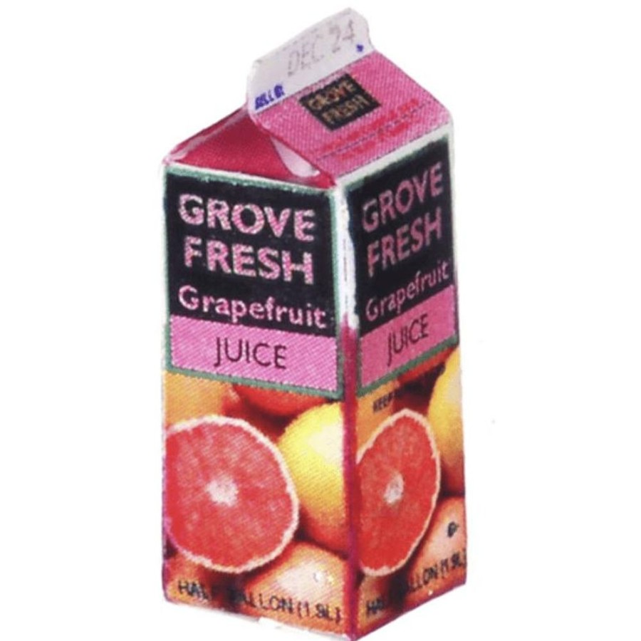 Dollhouse Miniatures Aztec | Carton Of Dollhouse Miniature Grapefruit Juice