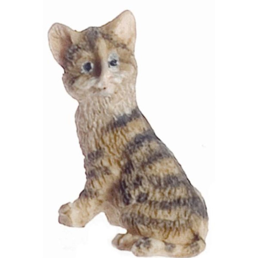 Dollhouse Miniatures Aztec | Brown Dollhouse Miniature Kitten