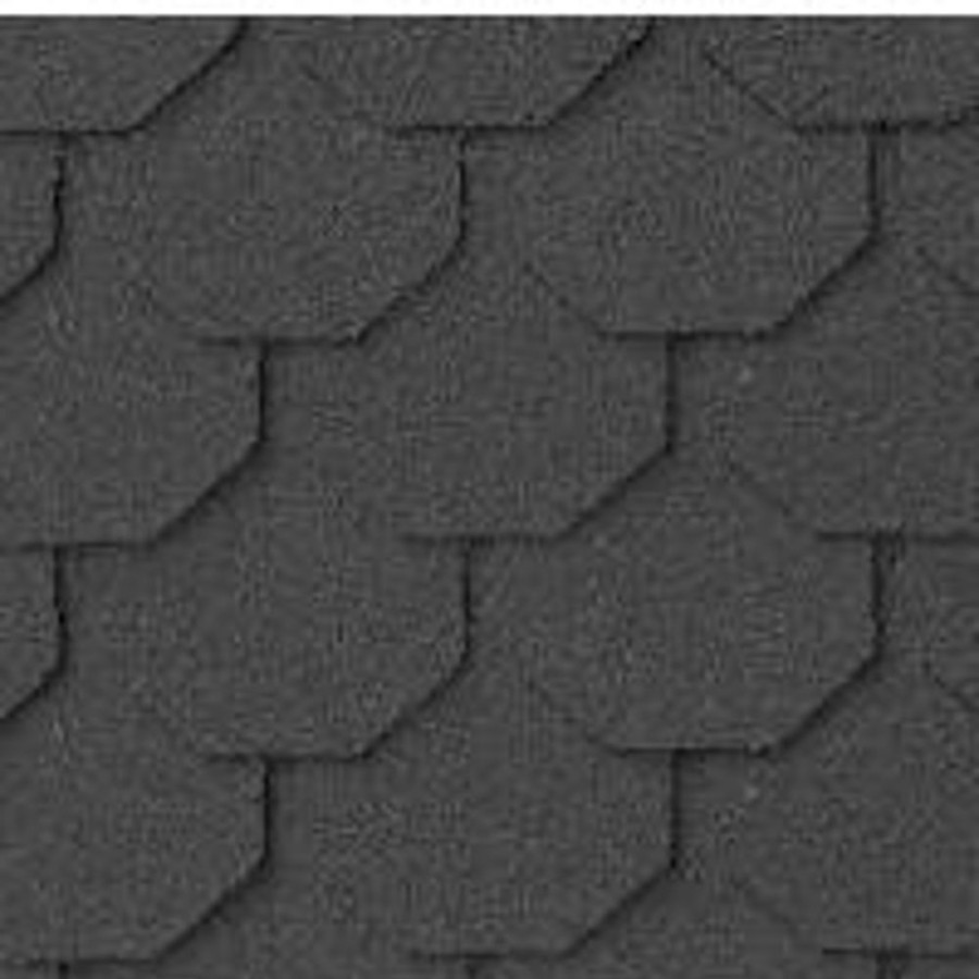 Dollhouse Building Supplies Aztec | Dollhouse Miniature Dark Gray Hexagonal Asphalt Shingles