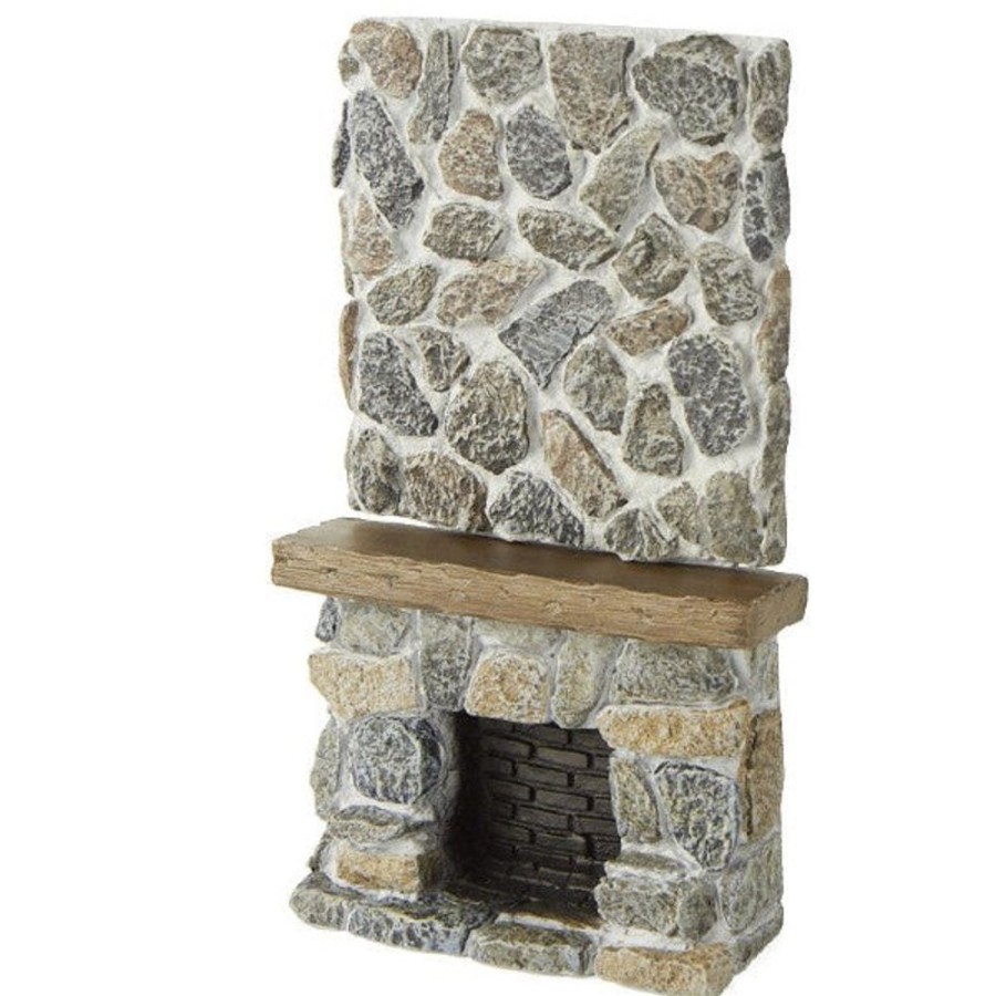 Dollhouse Miniatures Aztec | Dollhouse Miniature Ceiling Stone Fireplace