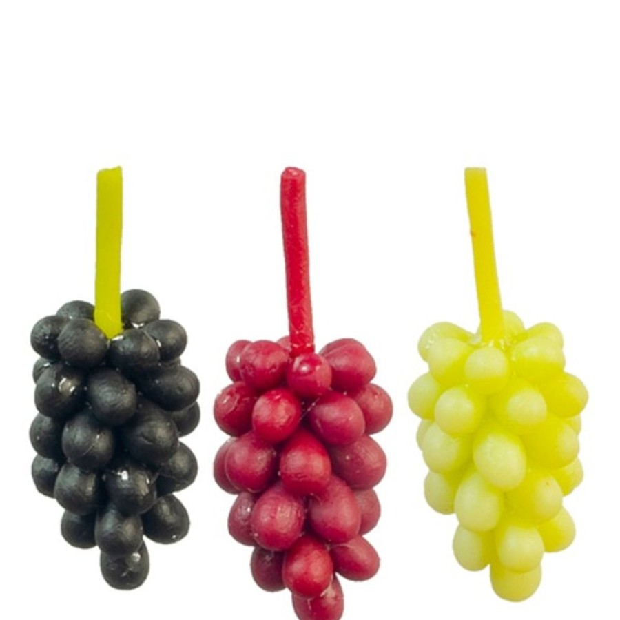 Dollhouse Miniatures Aztec | 3 Bunches Of Dollhouse Miniature Grapes