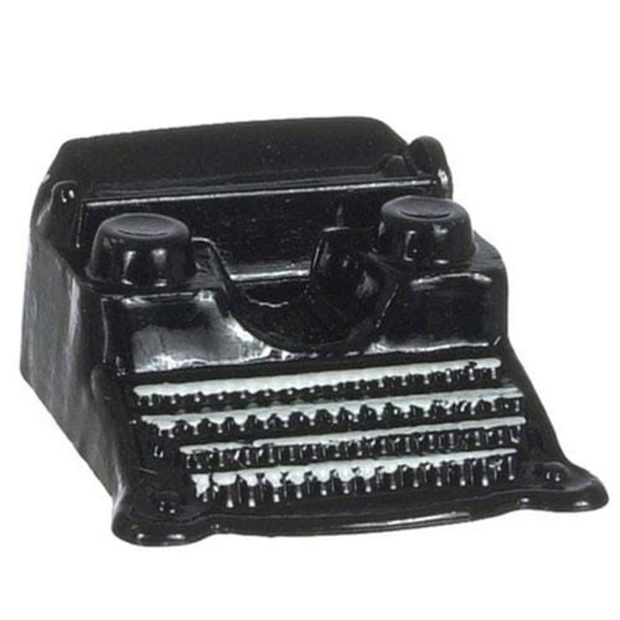 Dollhouse Miniatures Aztec | Dollhouse Miniature Black Typewriter