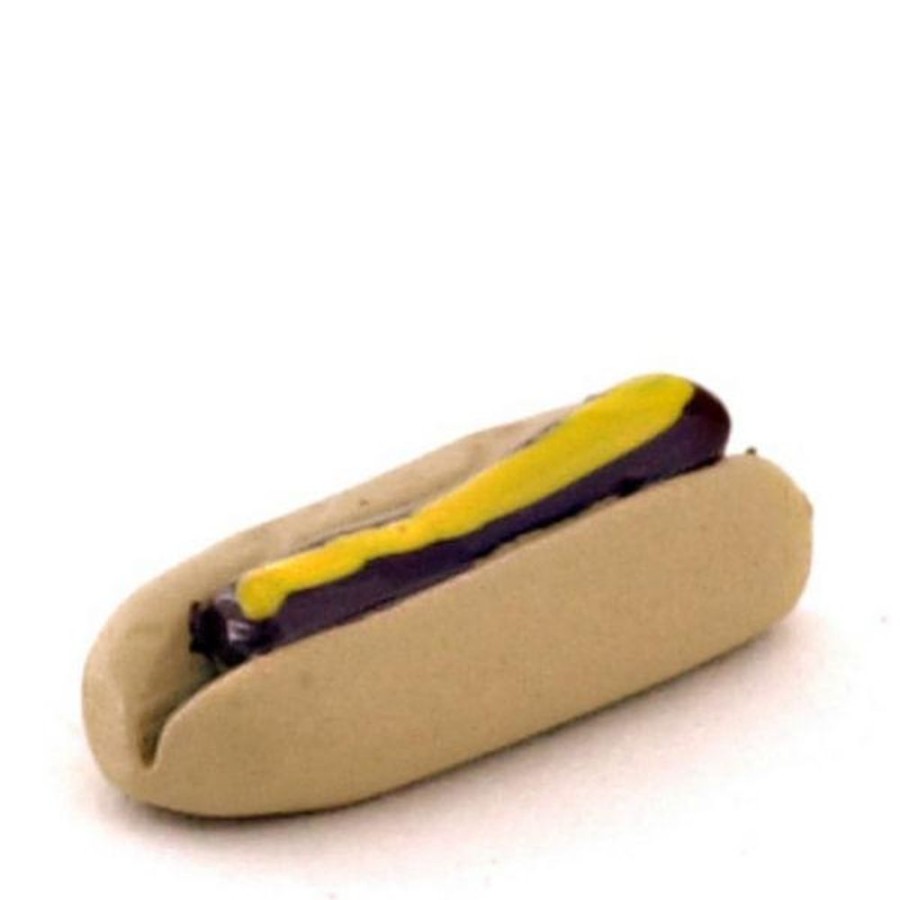 Dollhouse Miniatures Aztec | Dollhouse Miniature Hot Dog With Mustard