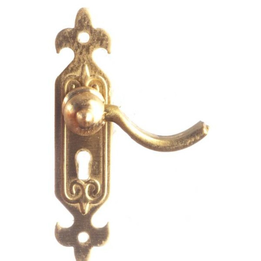 Dollhouse Building Supplies Aztec | Brass Dollhouse Miniature Door Lever