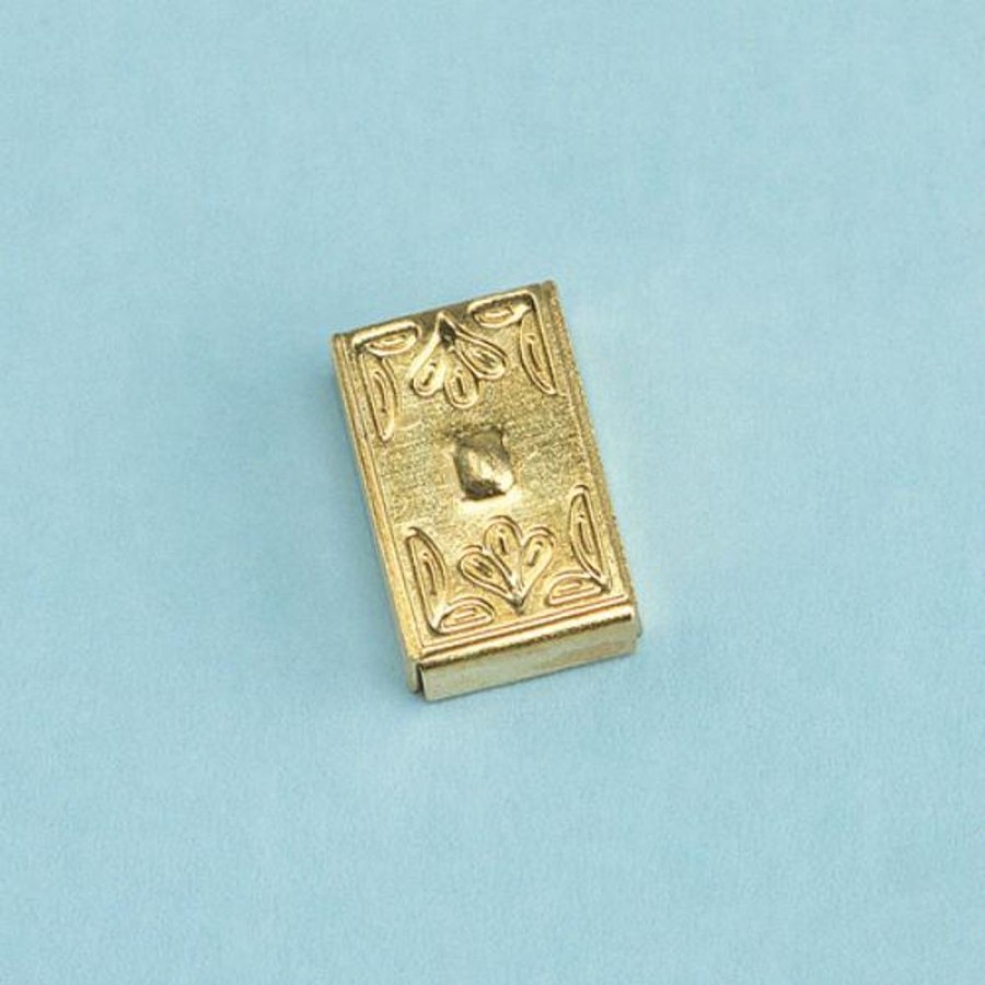 Dollhouse Building Supplies Aztec | Brass Dollhouse Miniature Switch Plate Cover