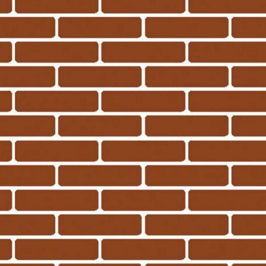 Dollhouse Building Supplies Aztec | Dollhouse Miniature Red Brick Sheet