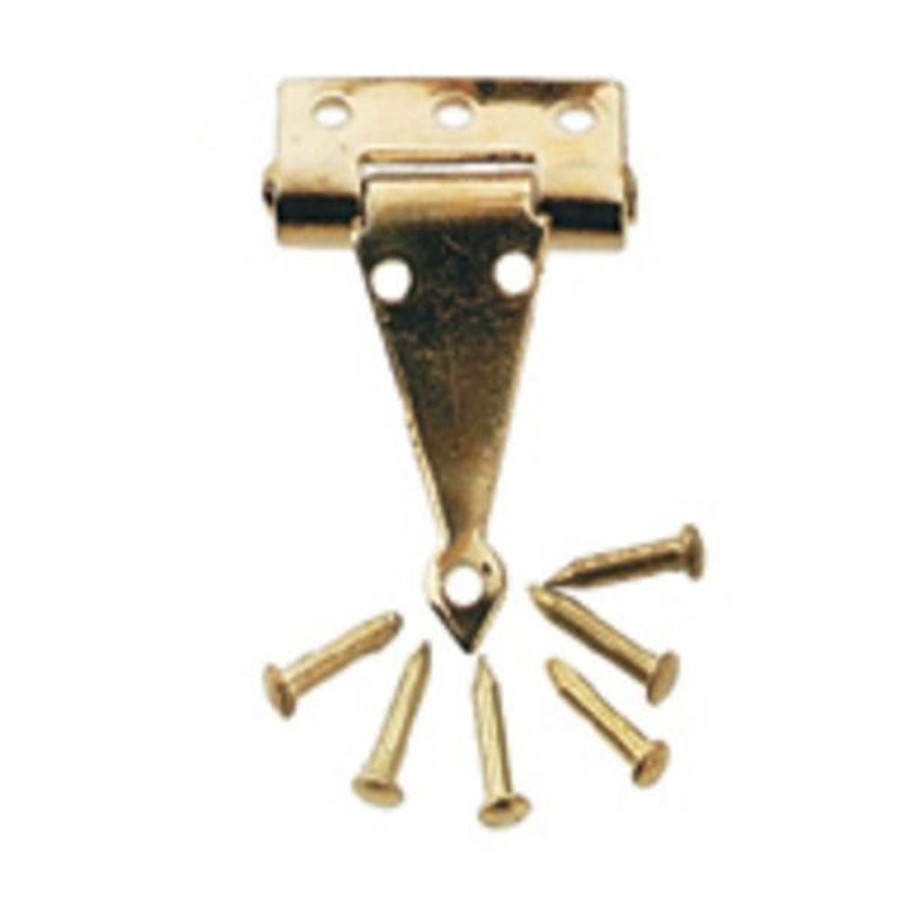 Dollhouse Building Supplies Aztec | Gold Dollhouse Miniature T-Hinges With Nails