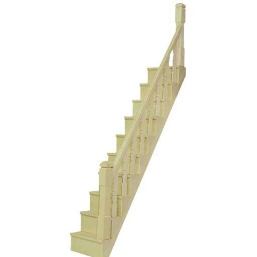 Dollhouse Building Supplies Aztec | Narrow Dollhouse Miniature Staircase Kit