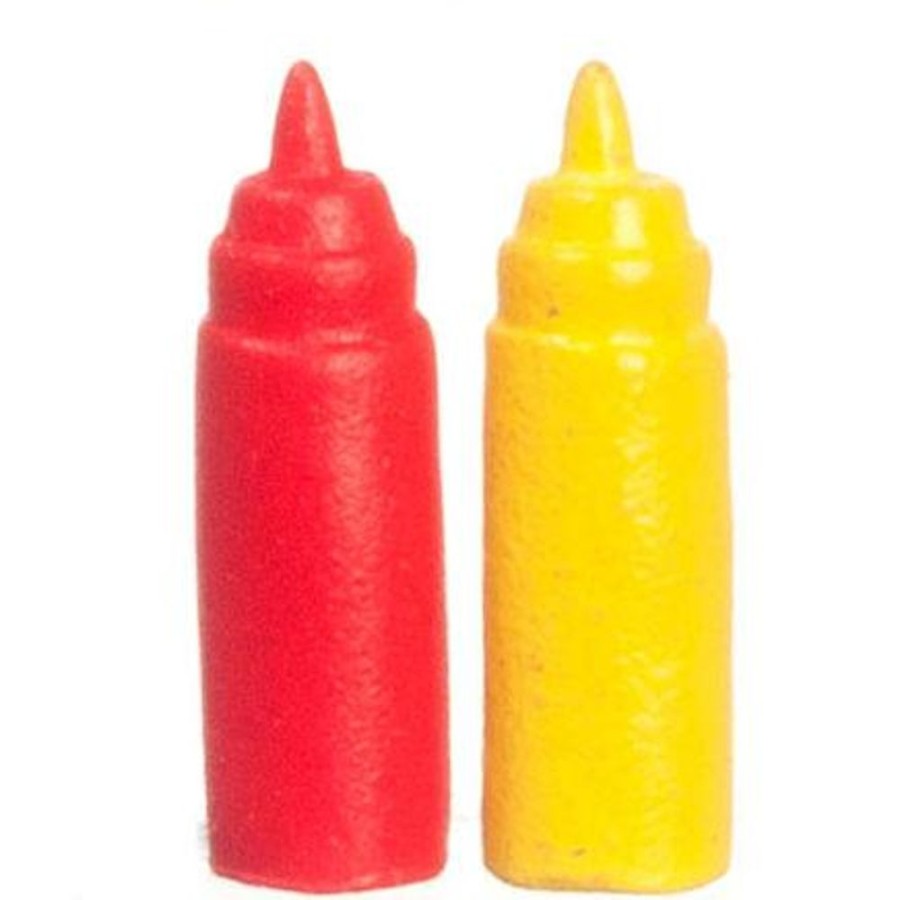 Dollhouse Miniatures Aztec | Dollhouse Miniature Ketchup And Mustard