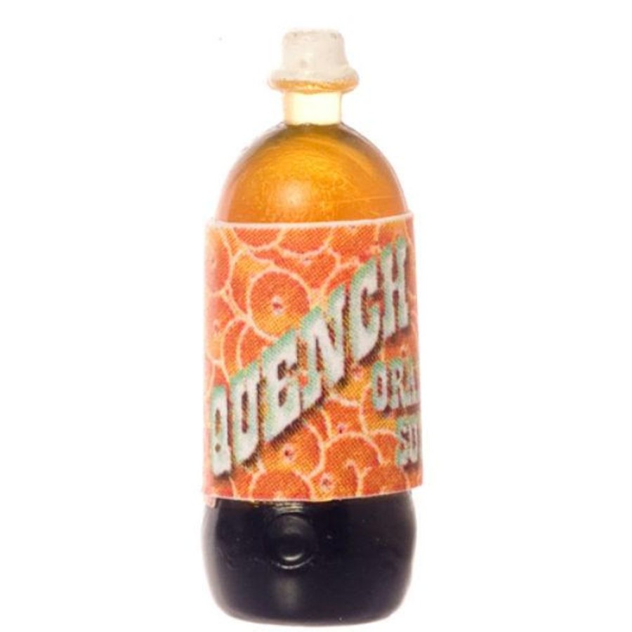 Dollhouse Miniatures Aztec | Bottle Of Dollhouse Miniature Orange Soda