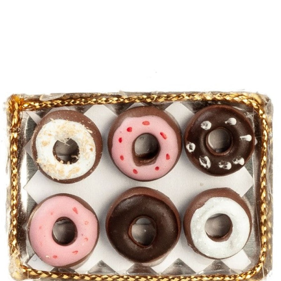 Dollhouse Miniatures Aztec | Dollhouse Miniature Tray Of Donuts