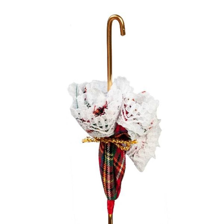 Dollhouse Dolls Aztec | Plaid Ladies' Dollhouse Miniature Umbrella