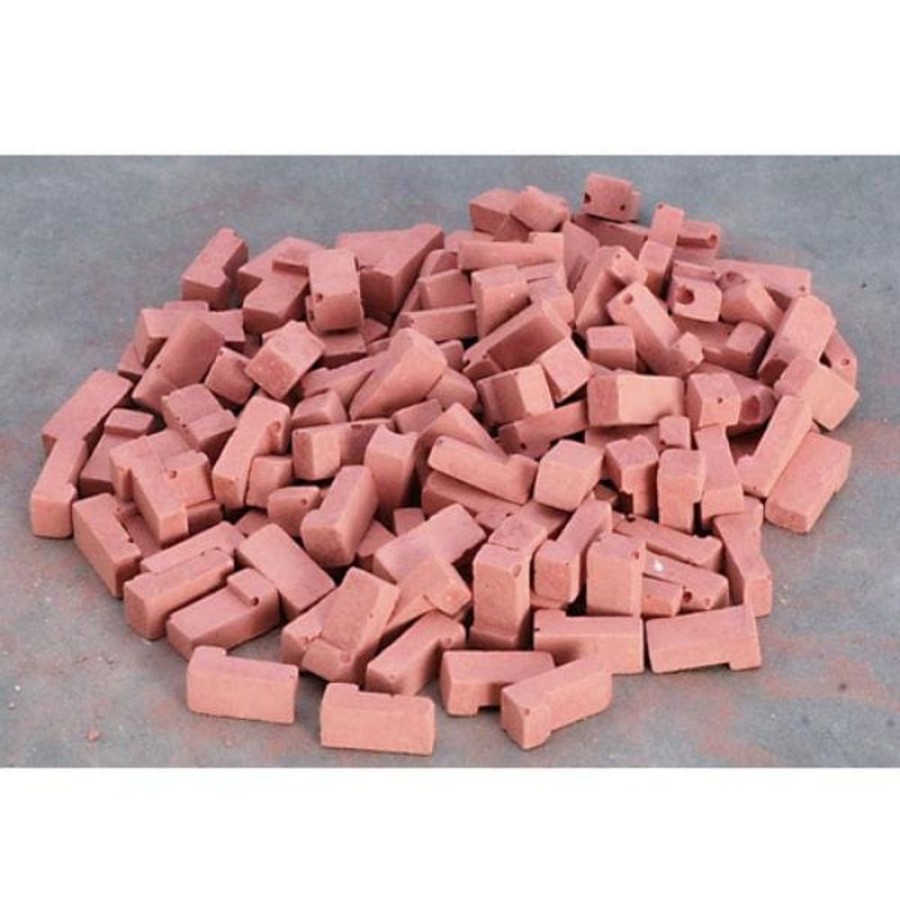 Dollhouse Building Supplies Aztec | Dollhouse Miniature Red Corner Bricks