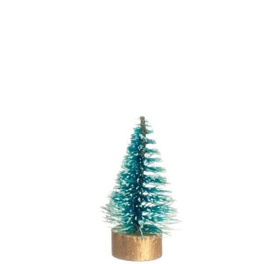 Dollhouse Miniatures Aztec | 1" Frosted Dollhouse Miniature Christmas Tree