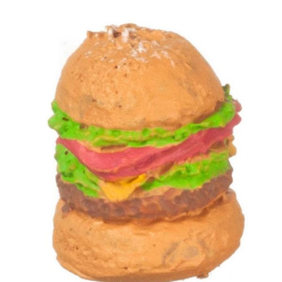 Dollhouse Miniatures Aztec | Dollhouse Miniature Cheeseburger