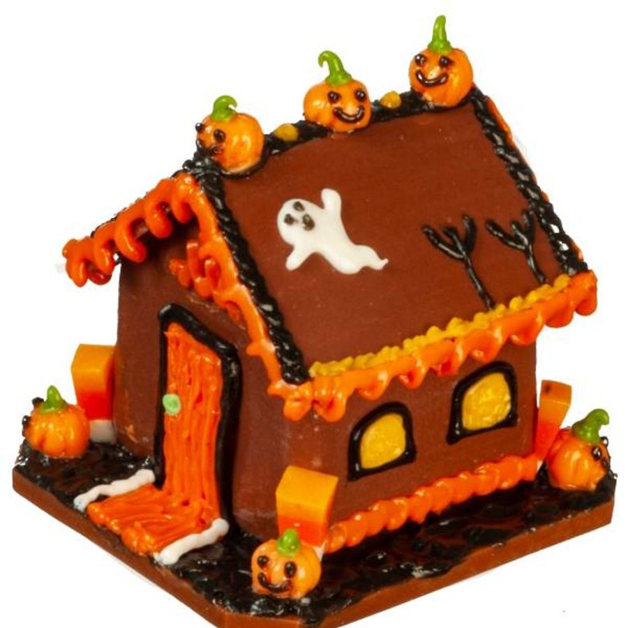 Dollhouse Miniatures Aztec | Dollhouse Miniature Halloween Gingerbread House