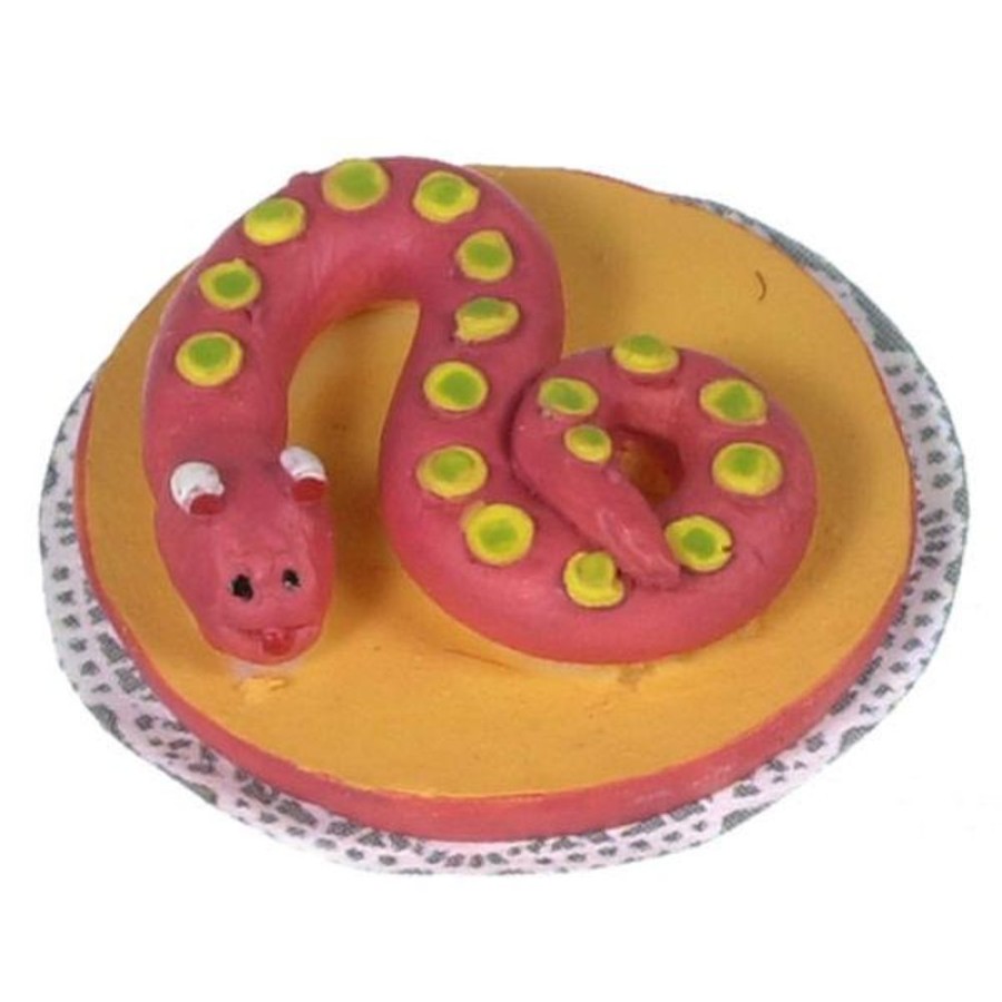 Dollhouse Miniatures Aztec | Dollhouse Miniature Spotty Snake Cake