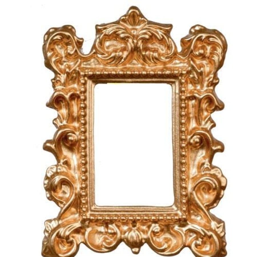 Dollhouse Miniatures Aztec | Ornate Gold Dollhouse Miniature Frame